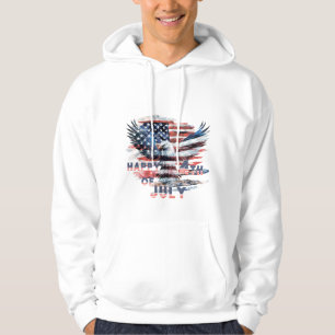 Flag and eagle of the United States. Independence  Hoodie