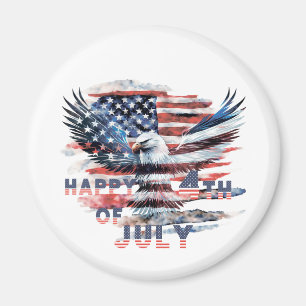 Flag and eagle of the United States. Independence Magnet