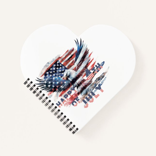 Flag and eagle of the United States. Independence  Notebook (Front)