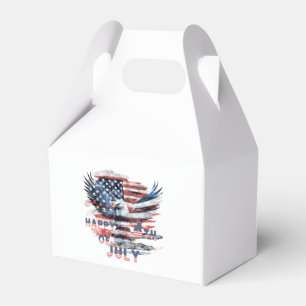 Flag and eagle of the United States. July 4th. Favour Box