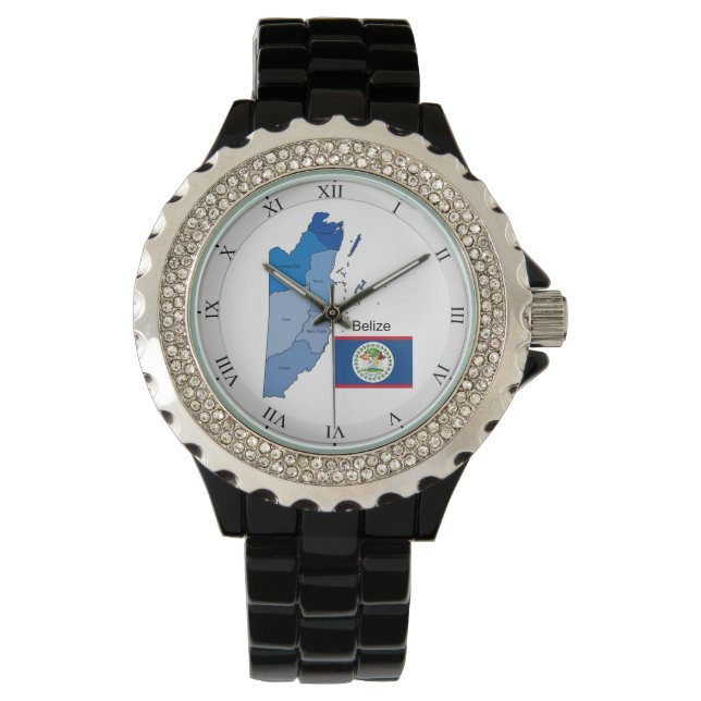 Flag and Map of Belise Watch (Front)