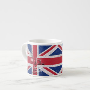 Flag and Symbols of Great Britain ID154 Espresso Cup