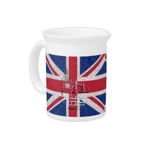 Flag and Symbols of Great Britain ID154 Pitcher