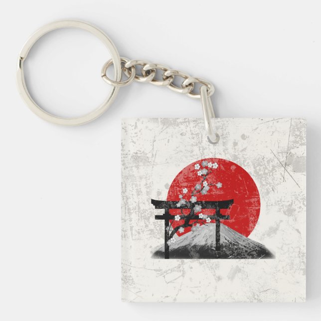 Flag and Symbols of Japan ID153 Key Ring (Front)