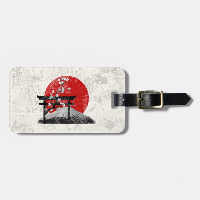 Flag and Symbols of Japan ID153 Luggage Tag (Front Horizontal)