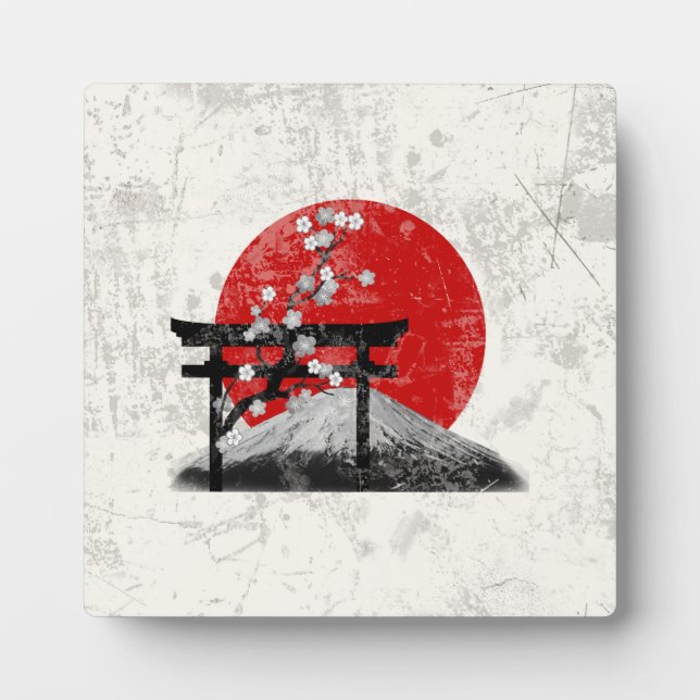 Flag and Symbols of Japan ID153 Plaque (Front)