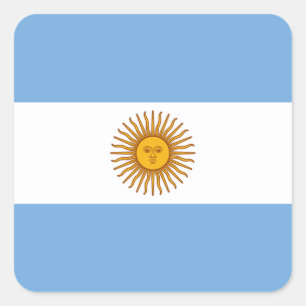 Flag: Argentina Square Sticker