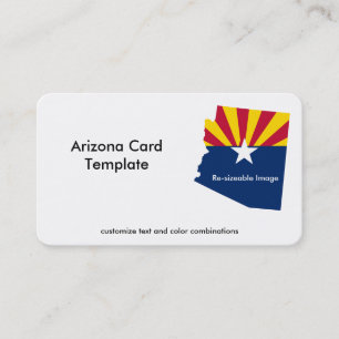 Flag Arizona State Business Card
