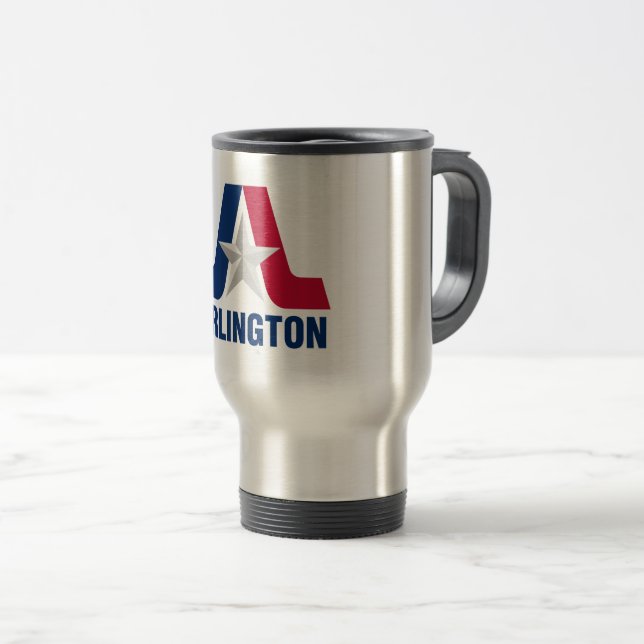 Flag Arlington, Texas Travel Mug (Front Right)