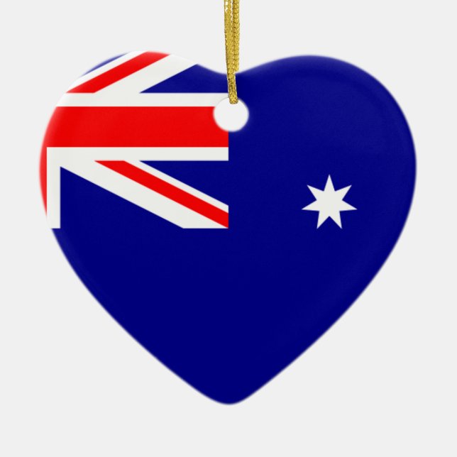 Flag Australia. Australian symbol Ceramic Tree Decoration (Front)