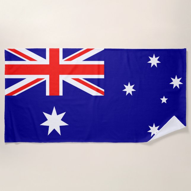Flag Australia Beach Towel (Front)