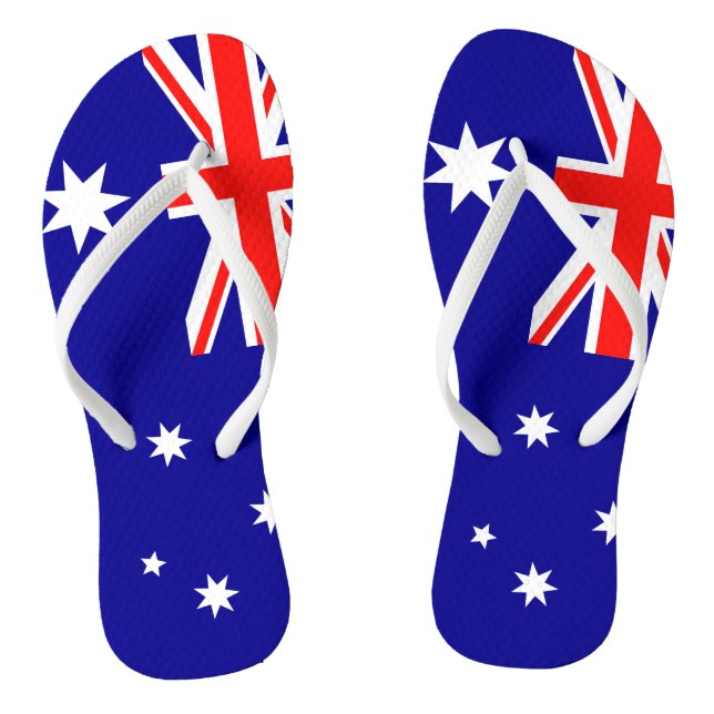 Flag Australia Flip Flops (Footbed)