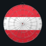 Flag Austria Dartboard<br><div class="desc">Flag of Austria: It is composed of three horizontal bands red,  white and red.</div>