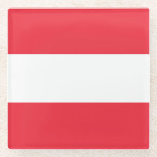 Flag Austria Glass Coaster