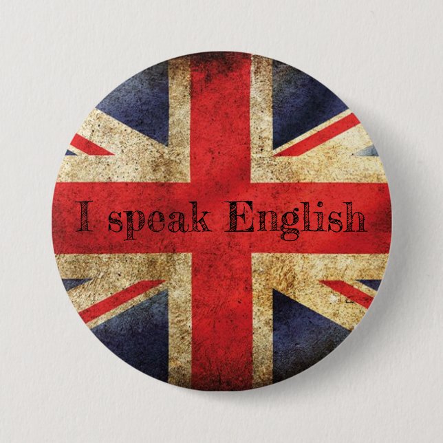 Flag Badge I speak English (Front)
