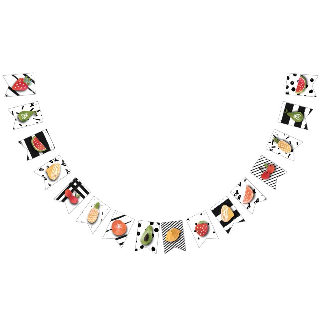 FLAG BANNER | Two-tti Frutti Fruit Birthday Party (All)