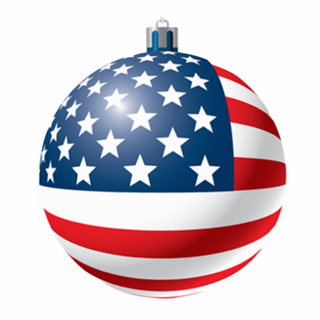 Flag bauble ornament photo sculpture decoration (Front)