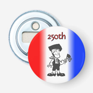Flag Bearing Colonial Man 250th Bottle Opener
