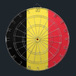 Flag Belgium Tricolor Dartboard<br><div class="desc">Flag of Belgium tricolor: "The union makes strength" ("Eendracht maakt macht" in Dutch and "Einigkeit macht stark" in German).</div>