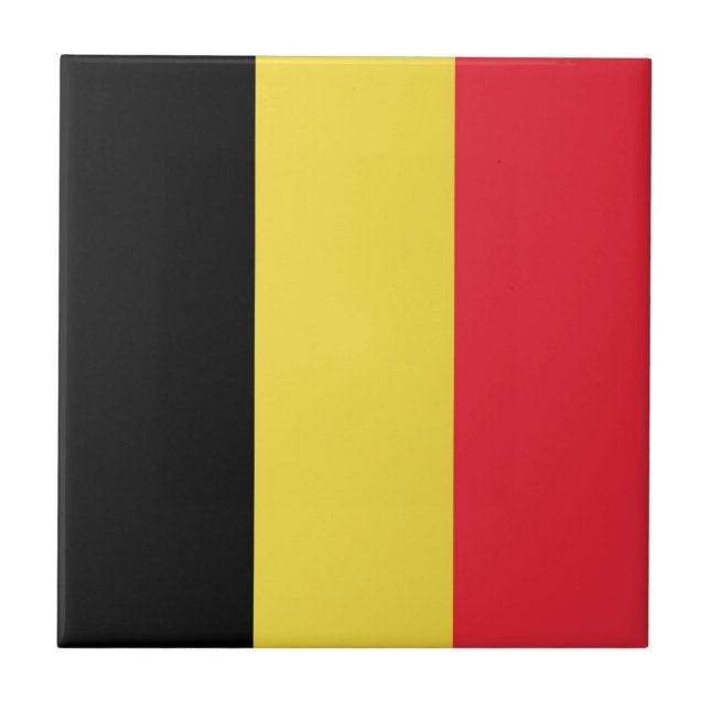 Flag Belgium Tricolor Tile (Front)