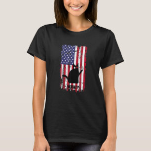 Flag Black Cat What Murderous Cat With Deluxe Glov T-Shirt