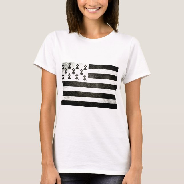 Flag Brittany Vintage T-Shirt (Front)