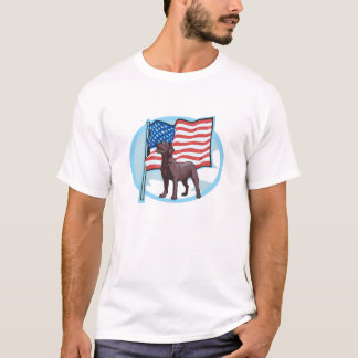flag chocolate lab T-Shirt
