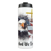 *~* Flag Christian Patriotic Eagle Gold Cross AP16