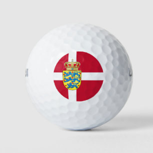 Flag/ coat of arms of Denmark Golf Balls