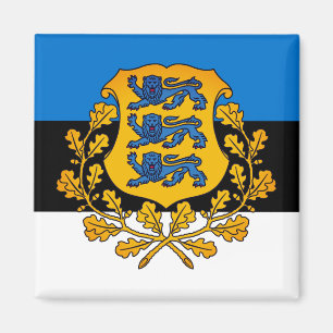Flag/ coat of arms of Estonia Magnet