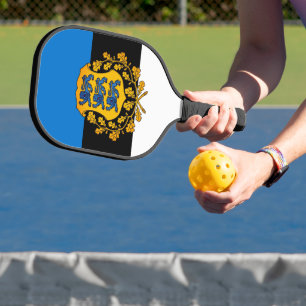 Flag/ coat of arms of Estonia Pickleball Paddle