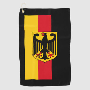 Flag/ coat of arms of Germany Golf Towel