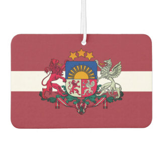 Flag/ coat of arms of Latvia Car Air Freshener