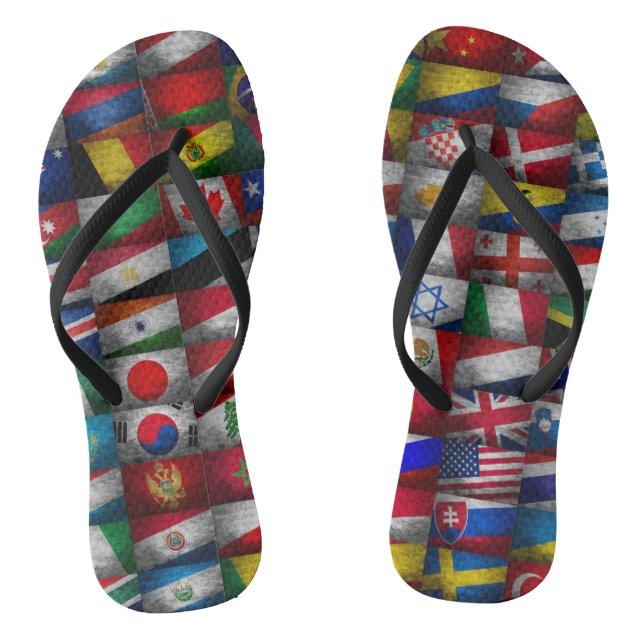 Flag collection flip flops (Footbed)