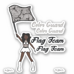 Flag Colour Guard Stickers (Diamond)