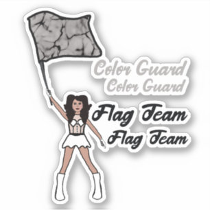 Flag Colour Guard Stickers (Diamond 4)
