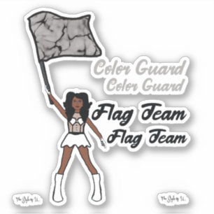 Flag Colour Guard Stickers (Diamond 6)