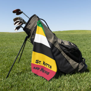 Flag Colours of St. Kitts  Golf Towel