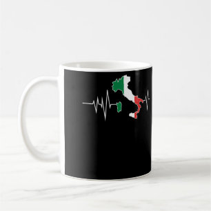 Flag Country Heartbeat Italy Italian Coffee Mug