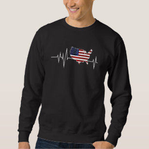 Flag Country Heartbeat Native American Flags World Sweatshirt