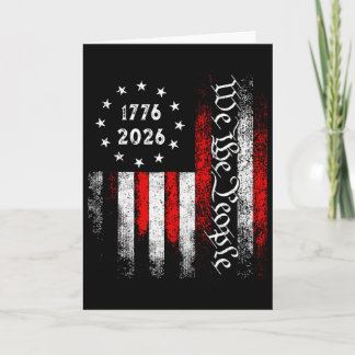 Flag Cross 250 Years Faith And Freedom 1776-2026 _ Card