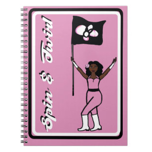Flag Dancer Pink Flower Notebook