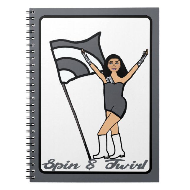 Flag Dancer Steel Grey Notebook (Front)