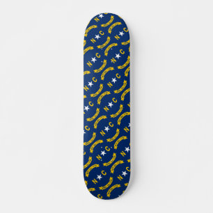 Flag detail of North Carolina Skateboard
