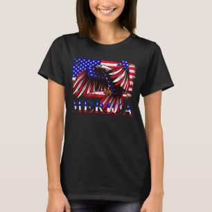 Flag Eagle 4th Of July USA American Flag Merica T-Shirt