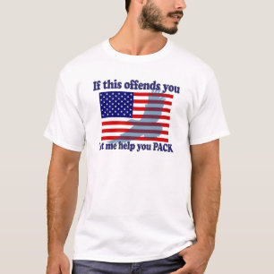 Flag & Eagle Patriot - USA Flag T-Shirt