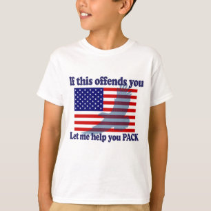 Flag & Eagle Patriot - USA Flag T-Shirt