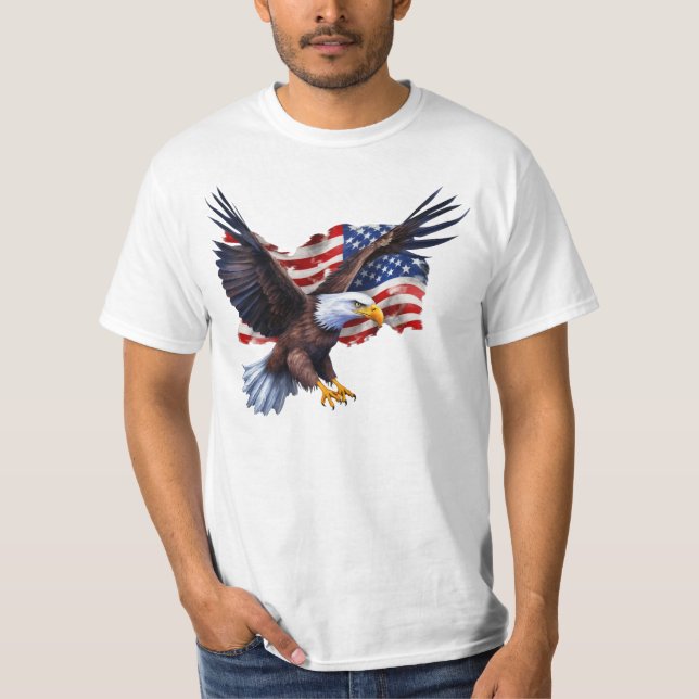 Flag/Eagle - T-Shirt (Front)