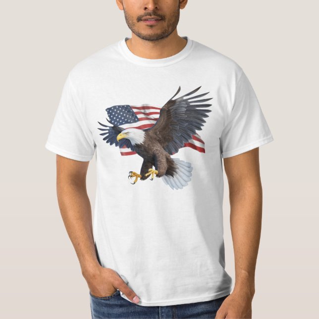 Flag/Eagle - T-Shirt (Front)