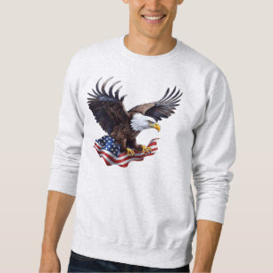 Flag/Eagle - T-Shirt Sweatshirt